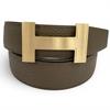 Excellent Belt Constance Khaki Box Scarf Leather Mens Used