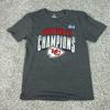 Kansas City Chiefs Shirt Tee T Mens Medium NFL Super Bowl LVII Champions Gray