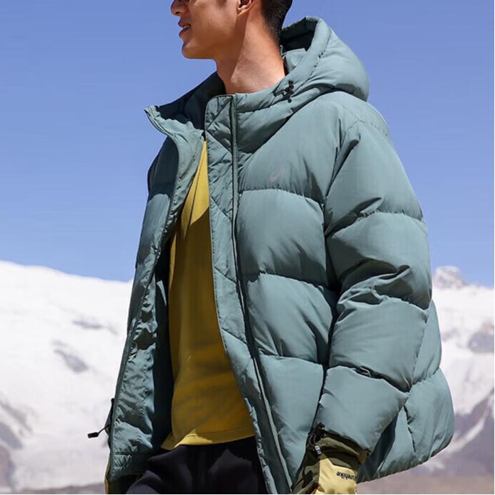 Asics FW25 Sports Lifestyle Hooded Warm Zipper Long Sleeve Down Jacket Men Jackets 2031F455-400