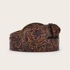 Retro Flower Fashion Pattern Oval Buckle Decoration Women Wide Belt For Daily