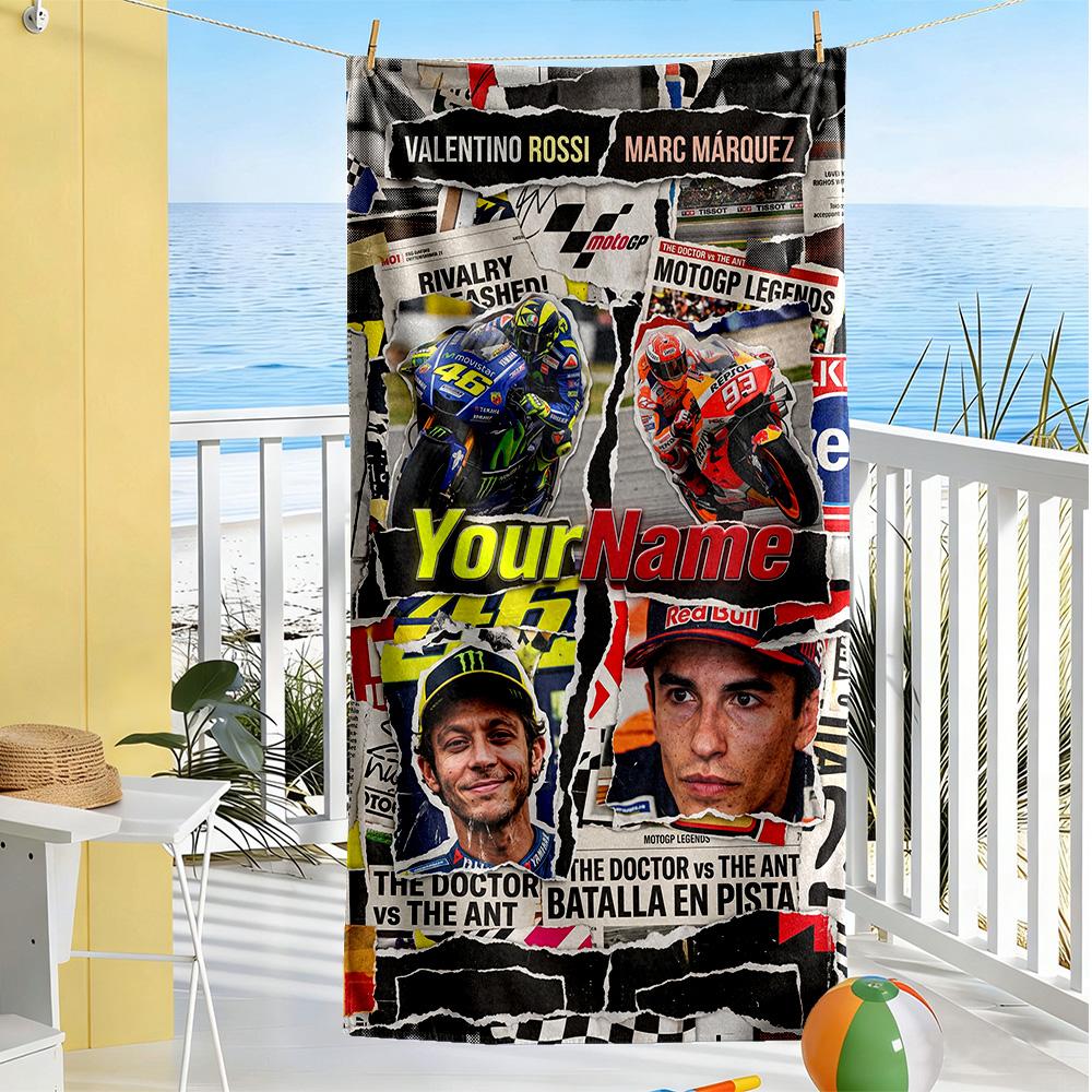 Doctor46 Customized Name Beach Towel Super Soft Absorbent Portable For Swimmingbeachcamping Travel Beach Accessoriesgym
