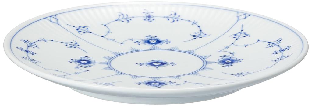 Imported Royal Copenhagen Blue Fluted Plain Coupe Plate 19cm 1016775 [Regular Product]