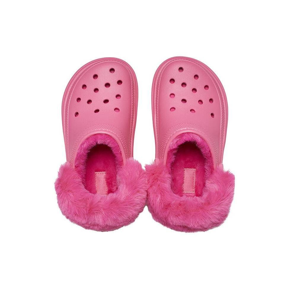Crocs Eva Comfortable Trendy Snow House Warm Cotton Clogs Women Clogs Bright-Pink 208546-6VZ