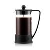 BODUM BRAZIL French Press Coffee Maker, 1000ml, Black, with Stainless Steel Filter and Glass Beaker, for Immersion Coffee. Authentic Product, Model 10