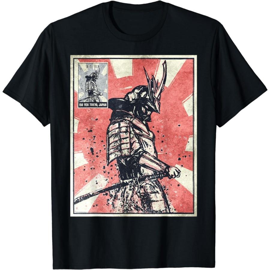 Samurai Warrior Bushido Vintage Retro Japanese Aesthetic T-Shirt XXXXXL разноцветный