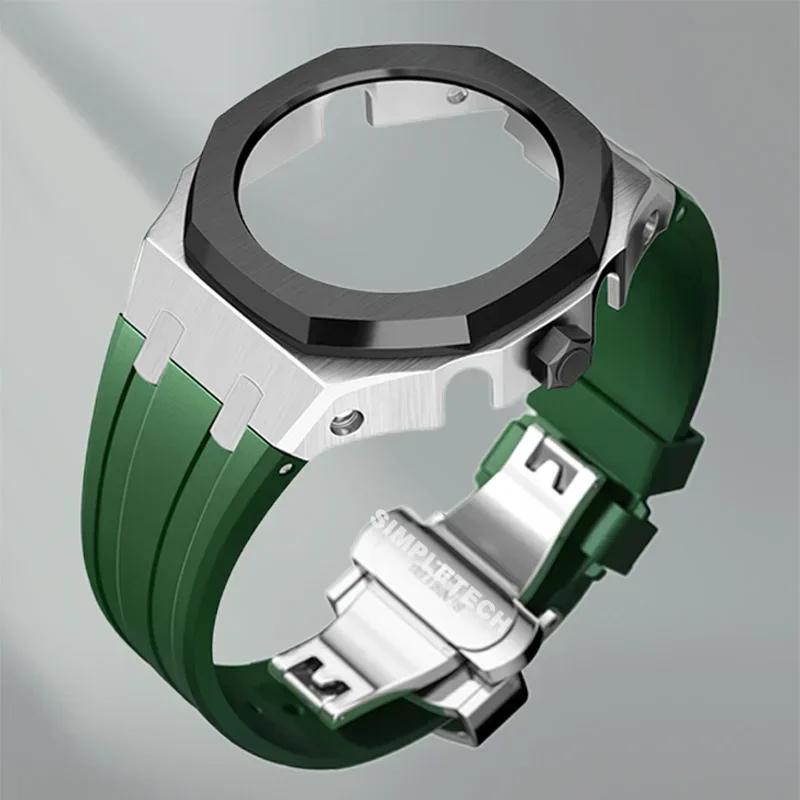 Mod Kit GEN5 GA2100 Metal Bezel for G shock Casioak Modification 4th Generation Rubber&Steel Watch Case Strap GA-B2100 2110