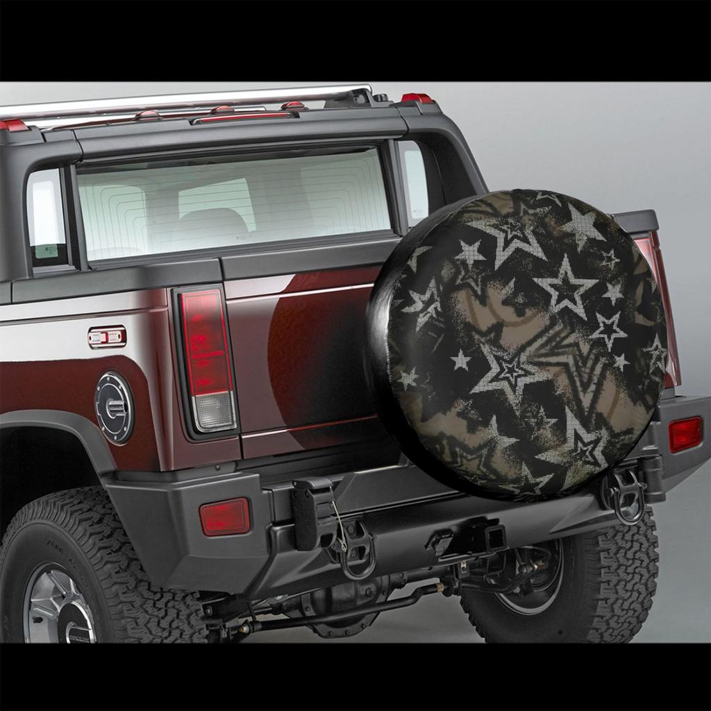 A Theme Designed As A Starry Sky Multi-Functional Spare Tire Cover, Dustproof Wheel Cover For Rvs, Travel Trailers, Suvs, Snug F