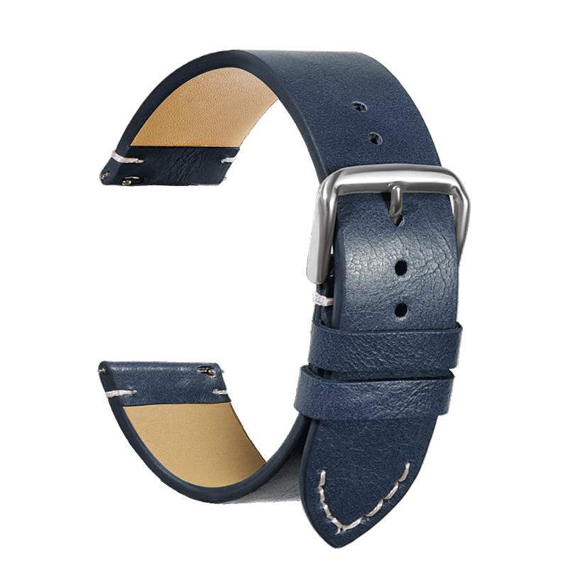 Calfskin Genuine Leather Watchbands Quick Release Watch Band 18mm 20mm 22mm 24mm Strap for Huawei Gt3/4 46mm Watches Accessories