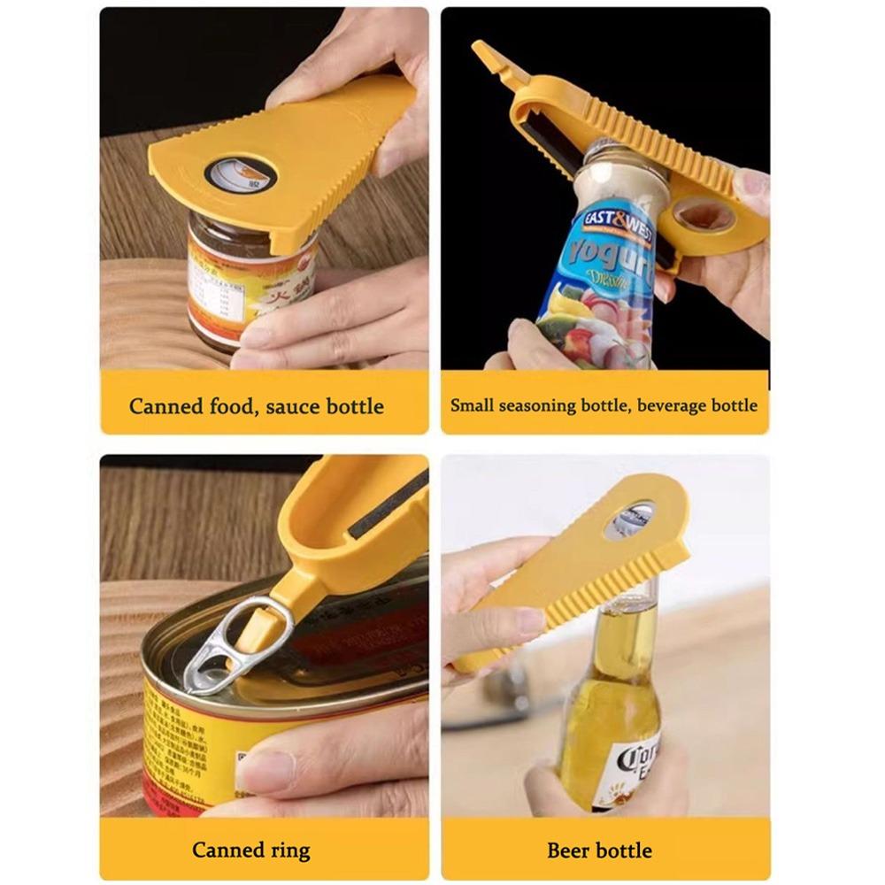 Multi Functional Bottle Opener Universal Canned Openers Non-slip Saving Twist Bottle Cap Kitchen Gadgets for Beer Jam Beverage