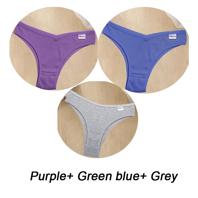 

3 шт./компл., S-XL, женское хлопковое нижнее белье, женские бразильские хипстерские дерзкие сексуальные трусики-бикини с V-образной талией XL