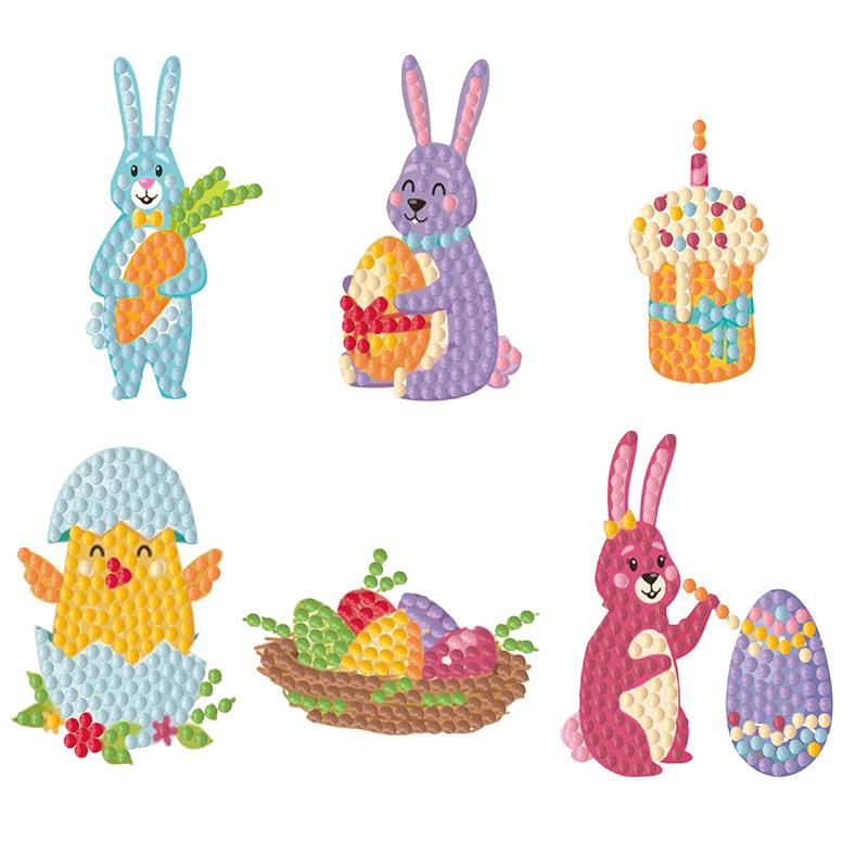 Easter Cartoon DIY Diamond Painting Stickers - Decorative Handmade Craft Kit