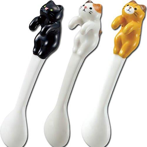 Decor Corporation Climbing Spoon Calico Cat Size: Approx. W1.8 D2.8 H11 MG-48778