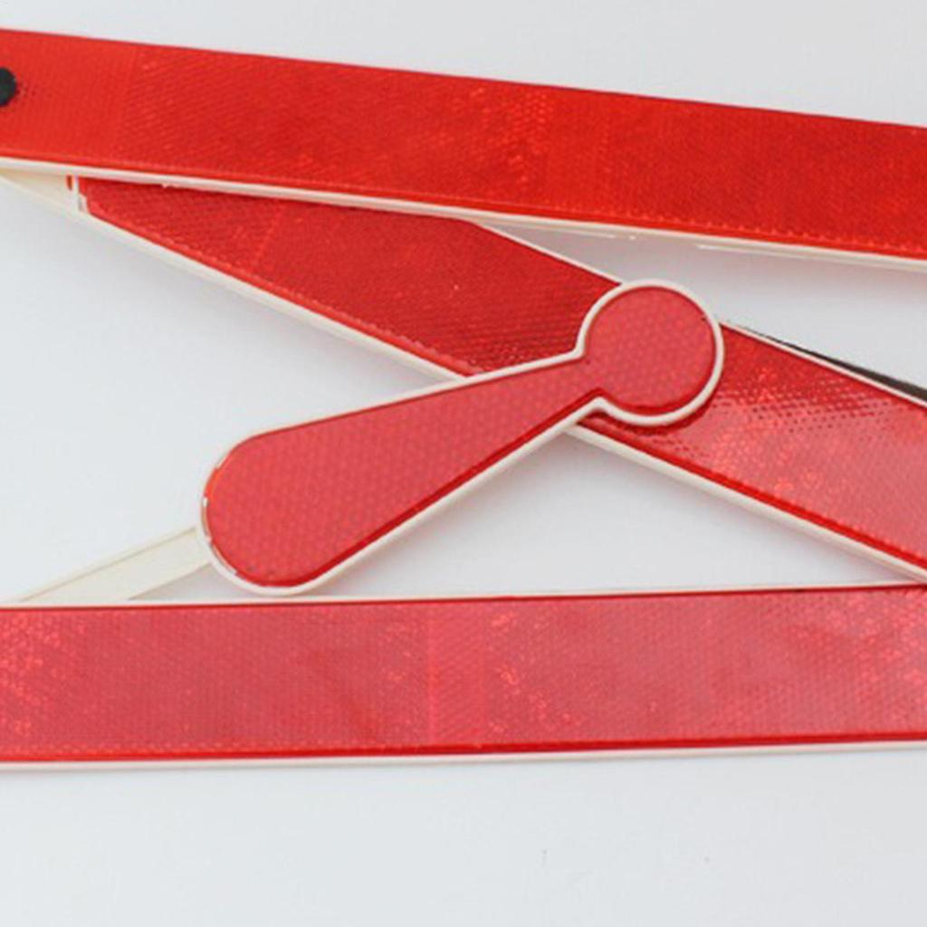 Reflective Triangles Roadside Foldable Warning Sign Road Triangles For Car Truck RV SUV Breakdown Dark Highway Moving Tow Fault