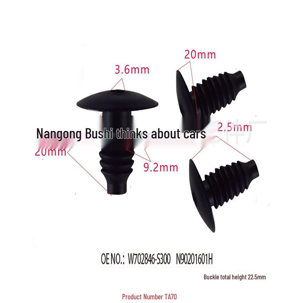 

Ford Mustang Interior Roof Panel Clips & Rivets 8mm 10000 Pieces