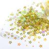 2g/ Bag Hologram Mixed Holloway Pentacle Nail Glitter Flash PET Flake Shaped Glitter for DIY Gel Nail Decoration Accessories
