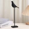 Minimalist Black Bird Desk Ornament for Home and Bedroom Decor