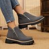 Women Simple And Stylish Boots Plus Size Platform Shoes Women  Thick Sole Ankle Boots Fashion Comfortable For Women