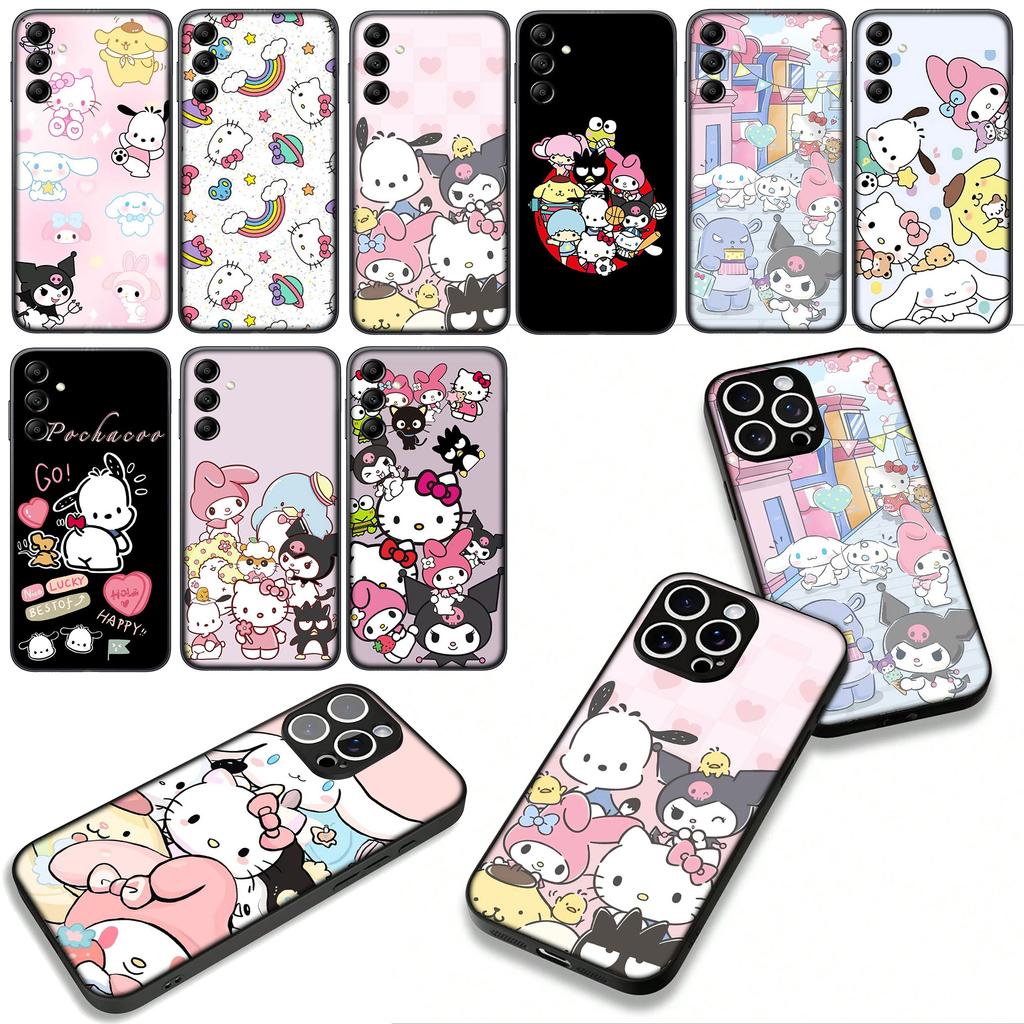 for Motorola Moto G04 G13 G14 G22 G23 G20 G32 G34 G35 G64 G82 G84 G53 G60 G72 E14 E15 E13 Case Hello Kitty Kuromi Cinnamoroll