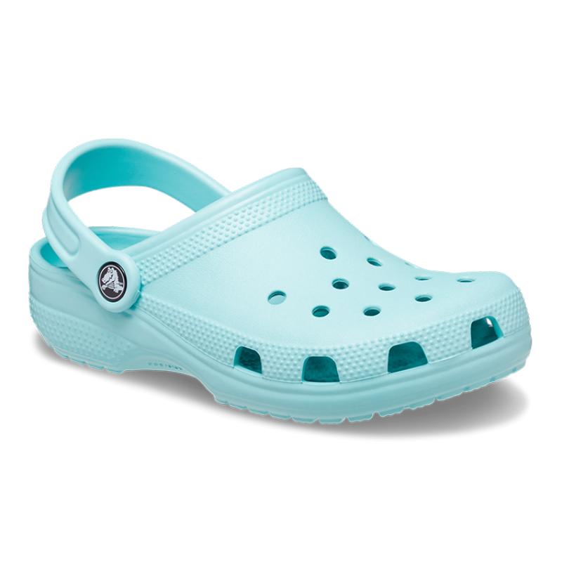 Crocs Classic Clog Wear-resistant Hole Children's Sandals Light Blue Children's Model