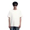 Li Ning China Color Series Casual Minimalist Solid Color Round Neck Pullover Short Sleeve T-Shirt Men T-Shirts Off-White AHSV145-1