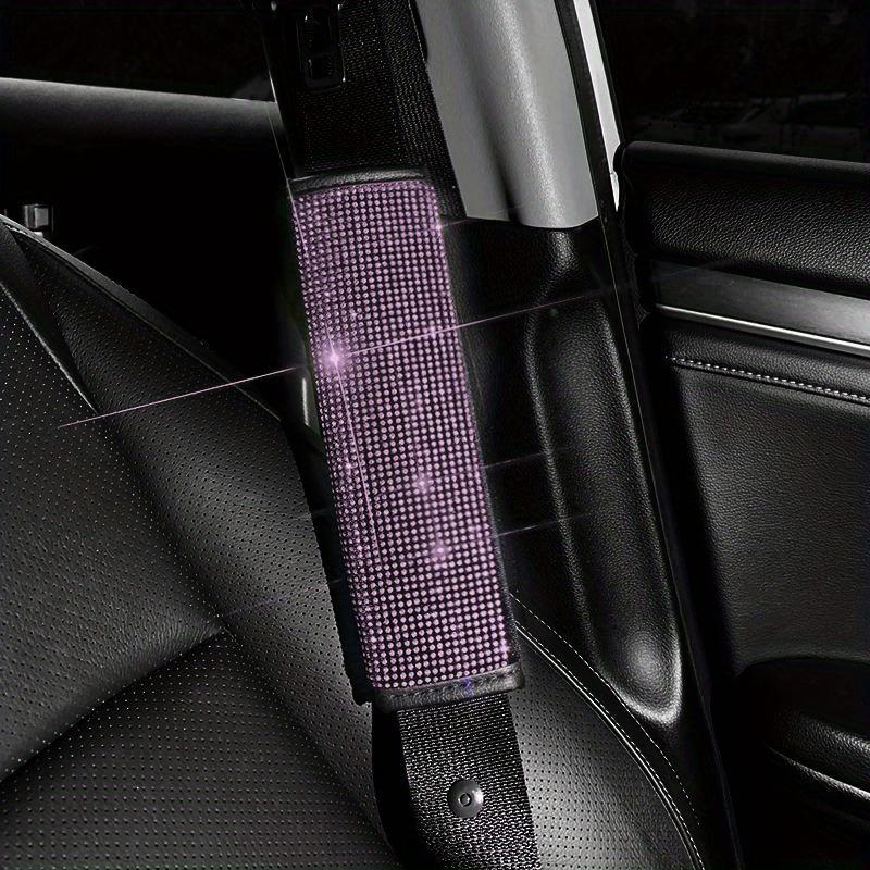 1Pcs Bling Car Seat Belt Ornament Rhinestone Shoulder Pads Shoulder Protector Pad Cover Cushion Car Accessories for Women