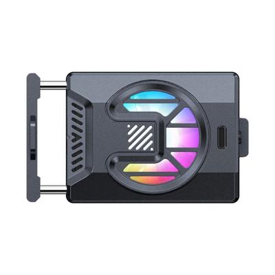 Wiosenne Teleskopowe Mocowanie Wentylatora Chłodzącego Kamery Regulowany Inteligentny Wentylator Chłodzący z Portem Ładowania USB C Światło LED