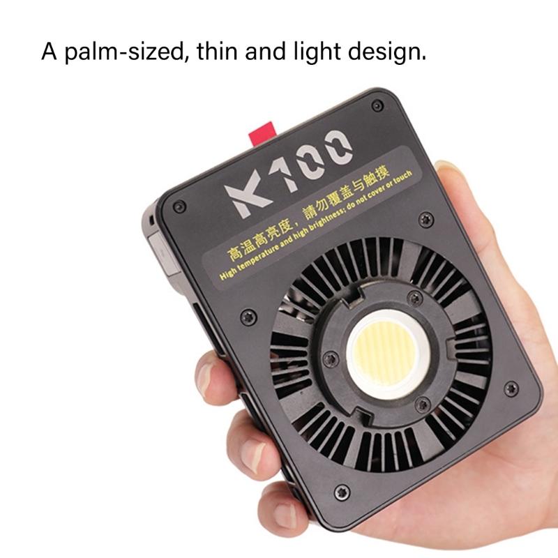 100W Highly Power Photography Light Outdoor Handheld Triple Color Temperature Adjustable Brightness For Night Shoot Video