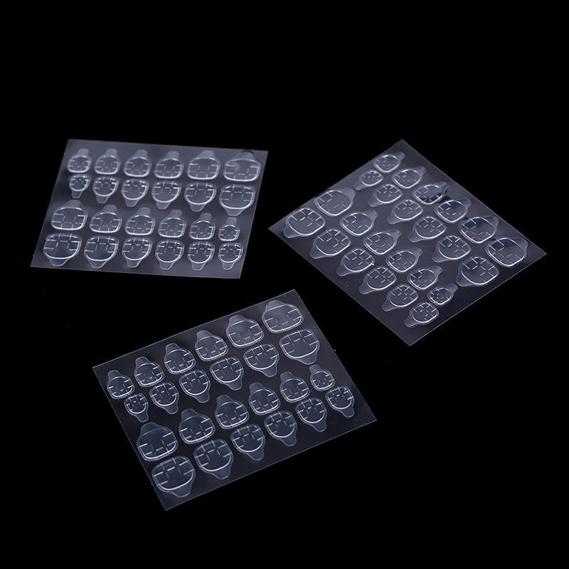 5 listů/24 ks Oboustranná lepicí páska na umělé nehty, samolepka, DIY