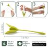 10/20/30pcs Tulip Napkin Flower Holder Long Stem Petal Design Multi Quantity For Wedding Western Dinner Table Party Decor