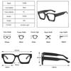 SO&EI Fashion Square Glasses Frame Women Clear Anti Blue Light Eyewear Vintage Men Optical Blue Green Frame