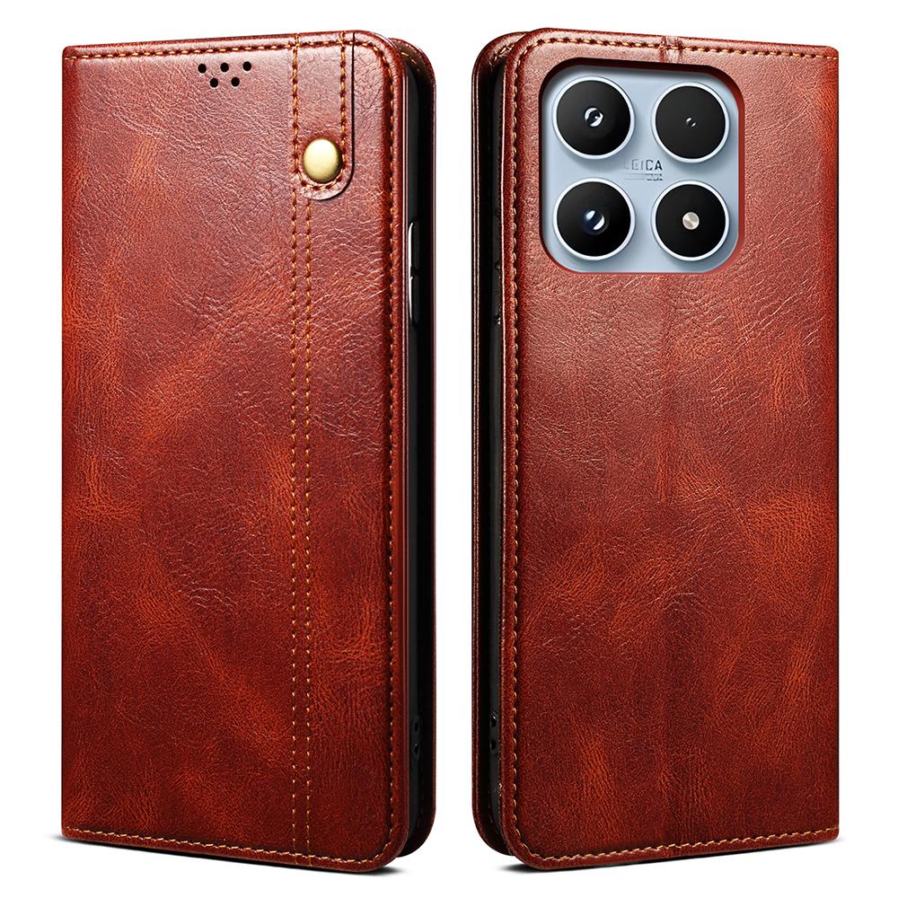 

For Xiaomi 17 Case Crazy Horse Texture Waxy Leather Wallet Stand Phone Cover