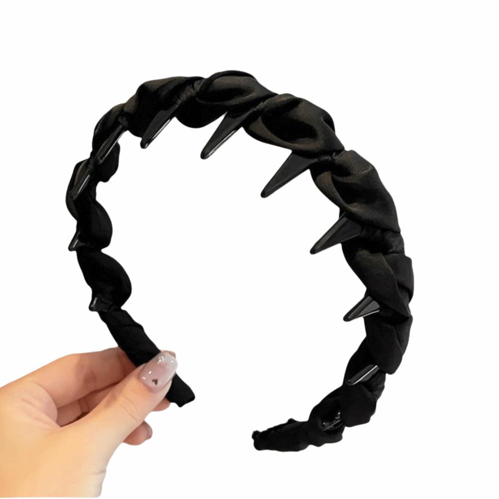 Comfortable Wrapped Hair Hoop Wave Pattern Non-Slip Headband Women's Satin Hairband  Daily Wear