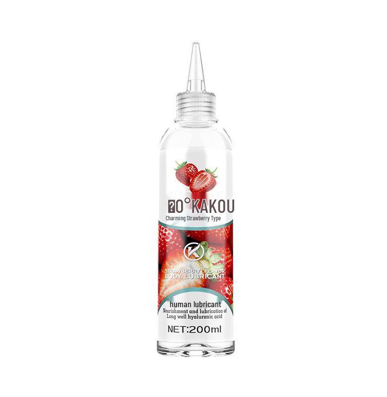 Kakaokou Kirsche & Erdbeere Fruchtgeschmack Körpergleitmittel 200ml - Für erotisches Vorspiel von Paaren