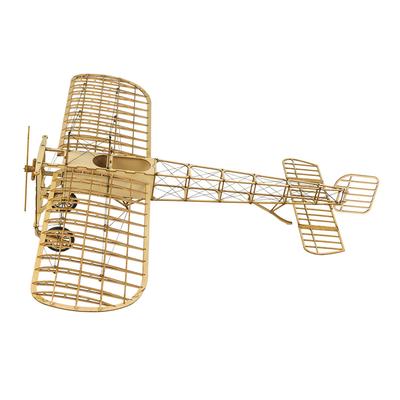 DWH VX14 1:23 Scale 380mm Wingspan Airplane Static Wooden   Building Model Bleriot XI Aeroplane 3D Puzzles   Aircraft Kit with Wooden Box Brain Ts