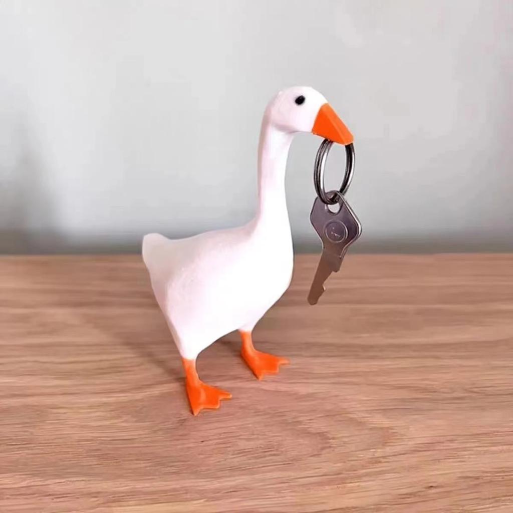 Resina Animale Carino Simulazione Magnete Oca Ornamenti Desktop Ufficio Accessori Statua Creativa Artigianato Decorazione Casa Compleanno Regalo