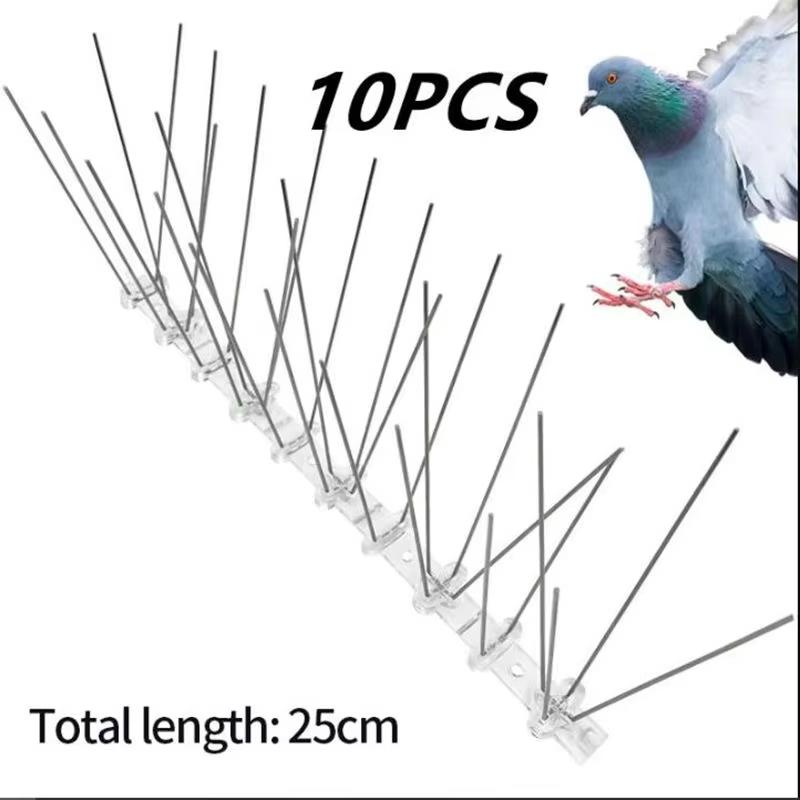 43Cm-430Cm Plastic Anti Bird Pigeon Spikes Stainless Steel Bird Repeller Detachable Anti Climb Fence Wall Spike For Repeller