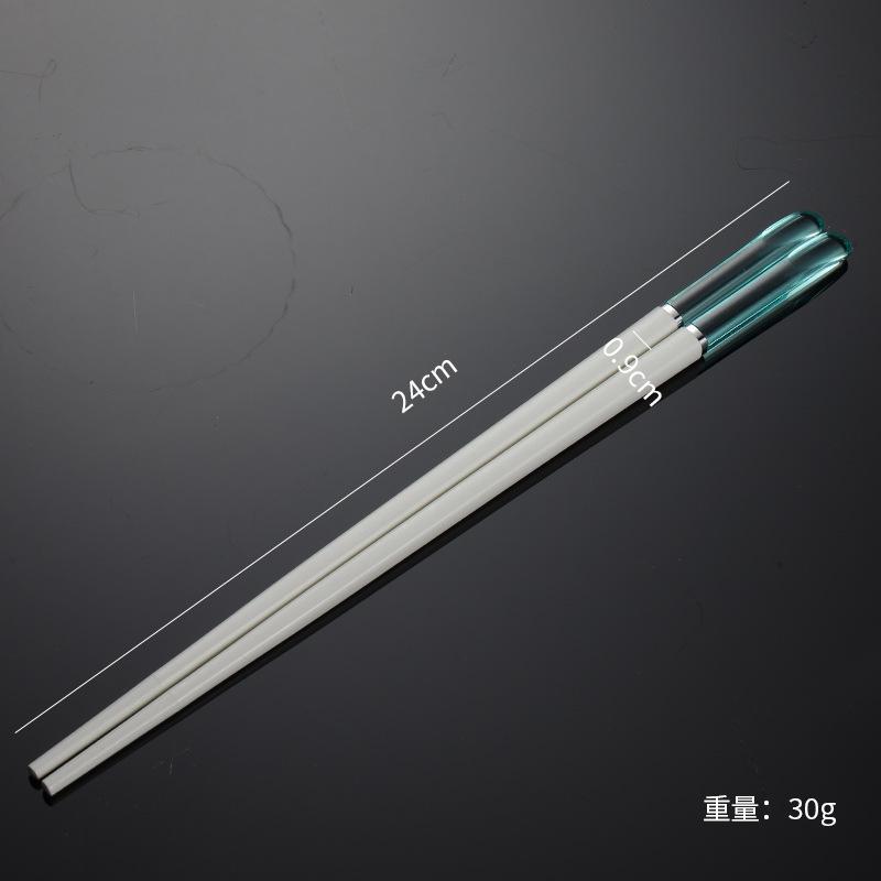 Crystal Alloy Chopsticks Portable Tableware Chopsticks Multi-specification Colorful Hotel Chopsticks White Housewarming Gifts Restaurant