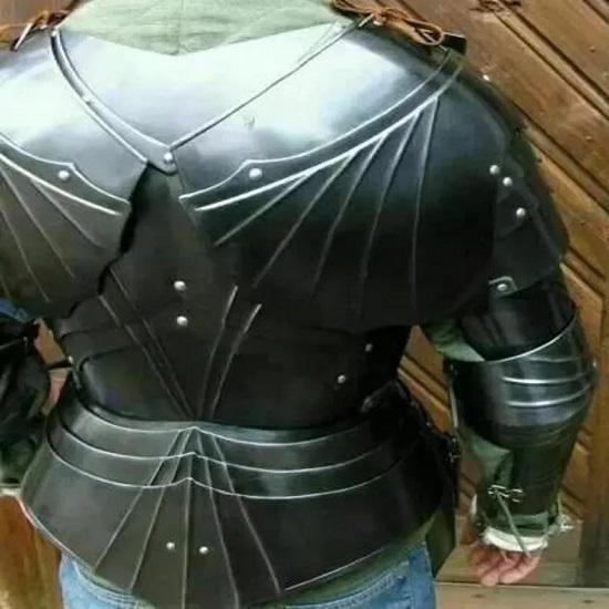 Halbe Rüstung Gotische Halbkörperrüstung Kostüm Jahrhundert Halbkörperrüstung für Cosplay Reenactment LARP Rüstung