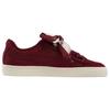 Puma  Suede Heart Quilt Cordovan Women Sneakers Red Cameo-Brown 365462-01