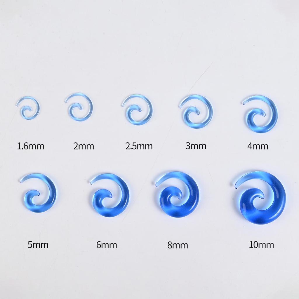 Acrylic Heart & Triangle Ear Plugs – Colorful Piercing Jewelry In Multiple Sizes