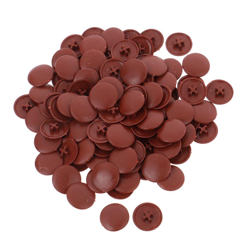 

Nuts Covers Furniture Hardware Self-tapping Snap Cap Screw Lids Nuts Covers Screws Fold Snap 11MM коричневий