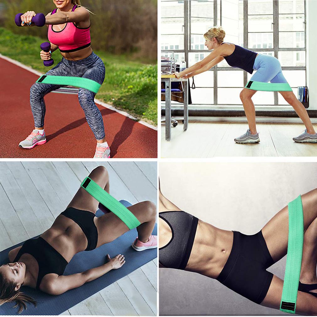 Nové fitness bederní smyčka dřepový pás posilovací pásy síla cvičení v tělocvičně jóga pletené elastické pásy sportovní cvičení