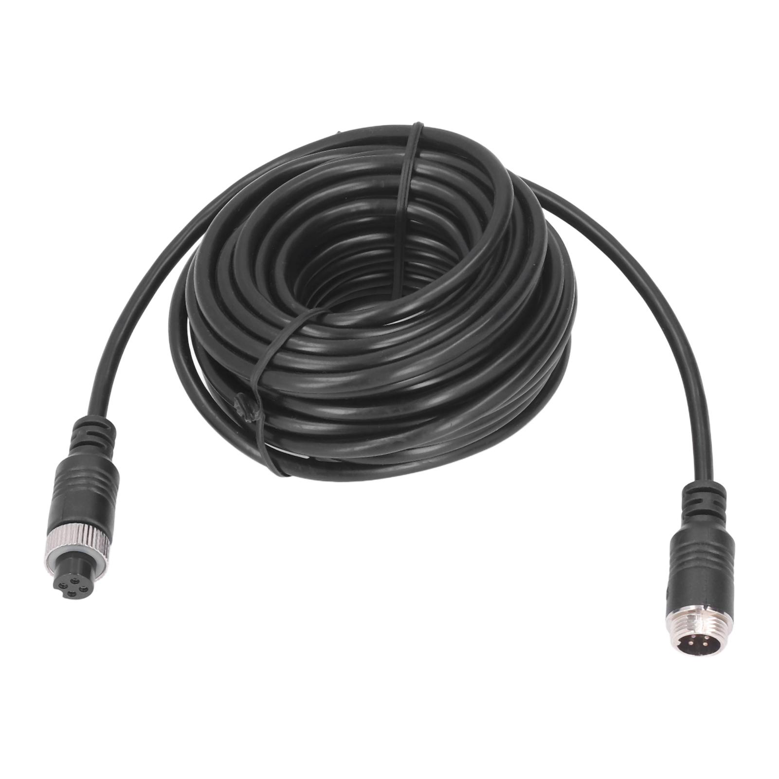 

33ft 10m 4 Pin Car Video Extension Cable Backup Camera Wire for Truck Trailer Bus Motorhome
