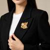 Enamel Goat Lapel Pin Rhinestone Animal Brooch Christmas Sheep Lamb Brooch  Casual