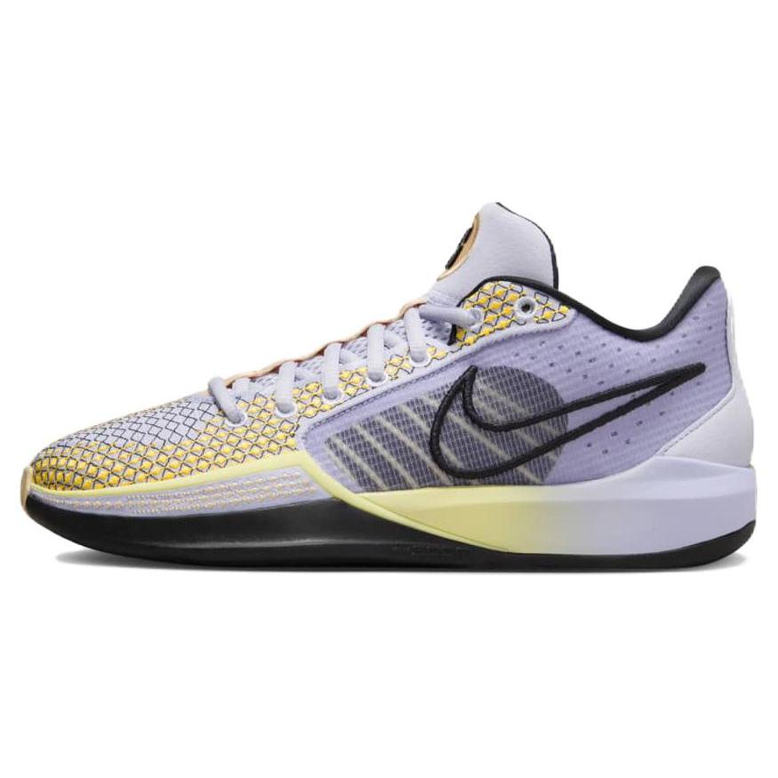 Nike Womens Sabrina 1 'Spark' (women's sizes) Oxygen Purple / Black / Lemon Chiffon Basketball Shoes FQ3381 501