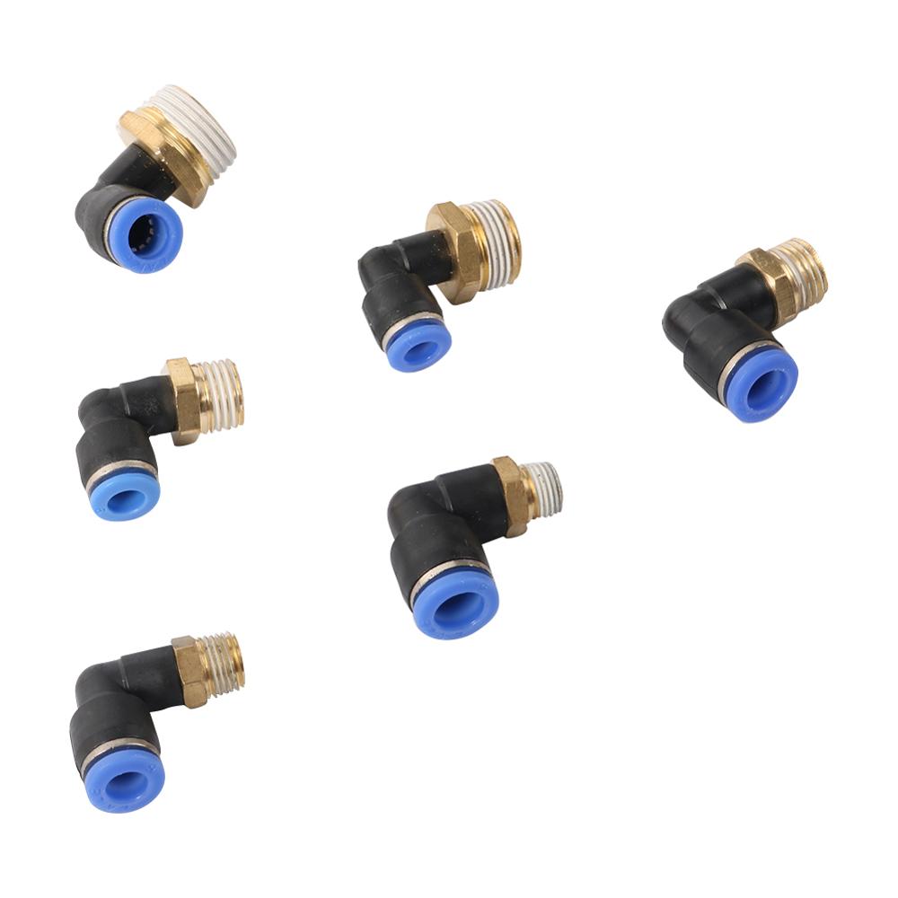 1/8" 1/4" 3/8" 1/2" External Thread Elbow Quick Connector 10mm 8mm 6mm Pipe Connection Interface Garden Irrigation Connectors