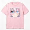 2026 New Unisex Crew Neck Casual Short Sleeve Square Frame Blushing Close Up Alisa Mikhailovna Kujou Anime Print TShirt