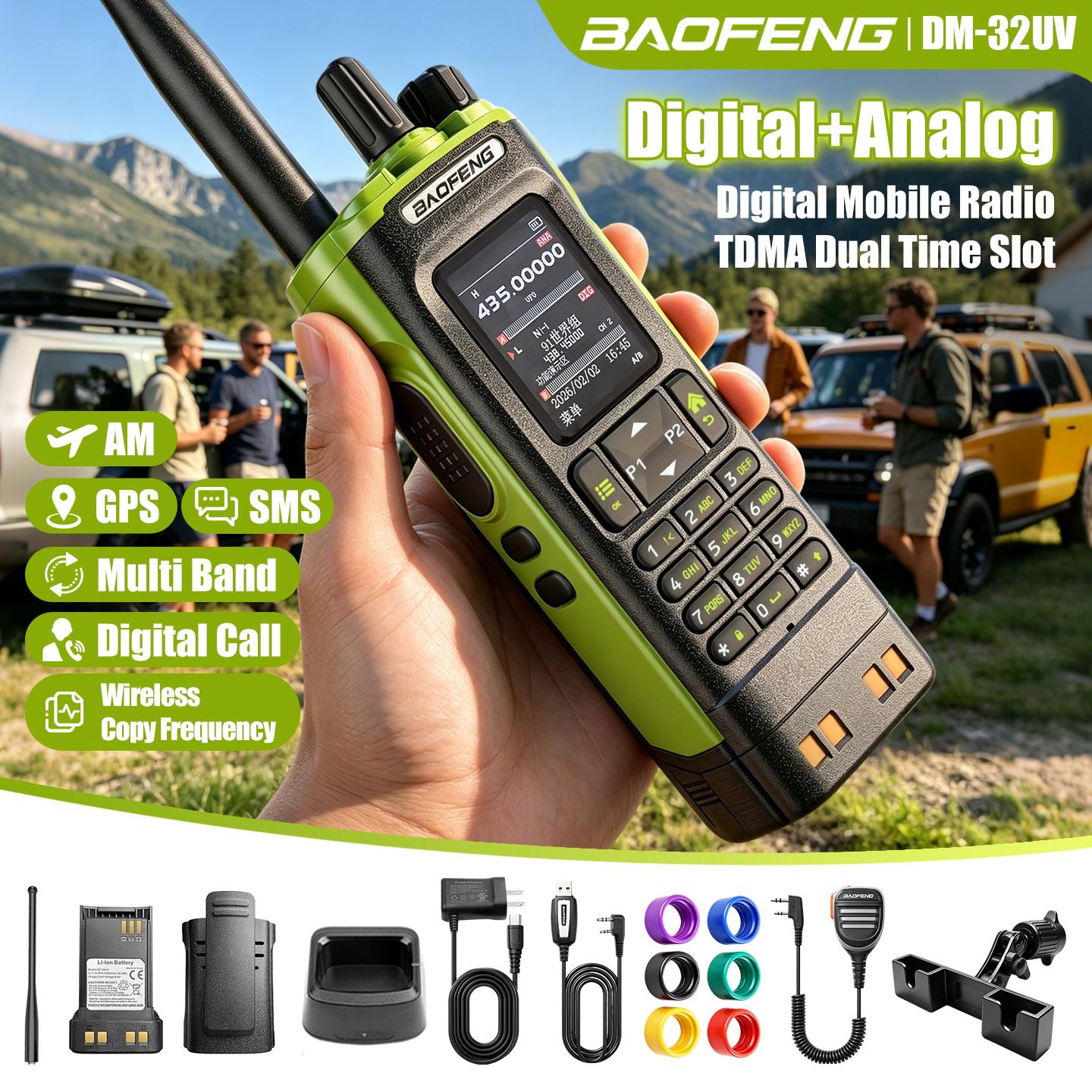 Aofeng Új DM-32UV Digitális Walkie-Talkie, Nagy Teljesítményű Autóba Szerelhető Önvédelmi Polgári Rádió, Baofeng Kézi Készülék EURO