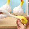 Stress Relief Garlic Duck Toy Squeeze Sensory Toy Soft Stretchy Duck Concentration Aid Hand Exercise Relaxation