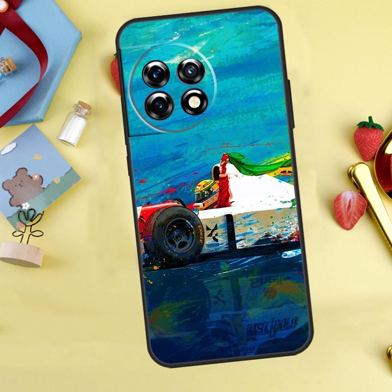 Ayrton Senna F1 Cover For OnePlus 13R 13 12 12R 11 10 Pro 8T 10T OnePlus Nord 4 CE 2 3 Lite N30 N10 N20 Case